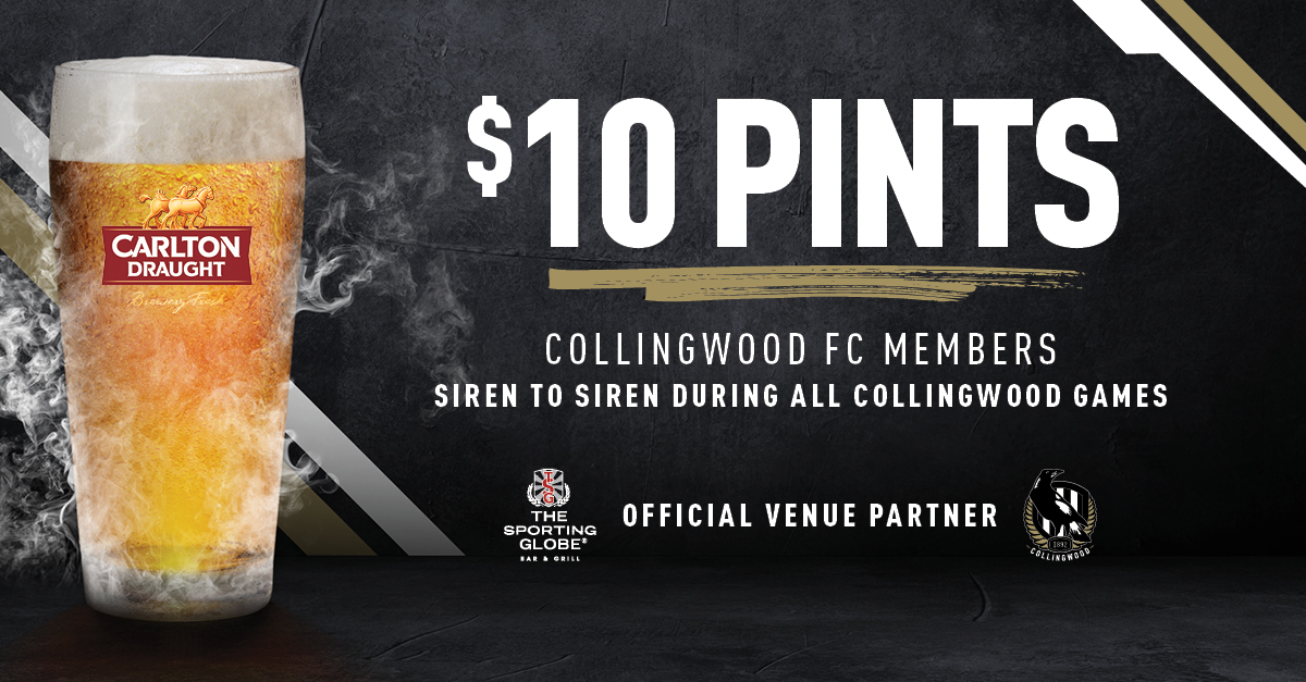 $10 Pints | The Sporting Globe